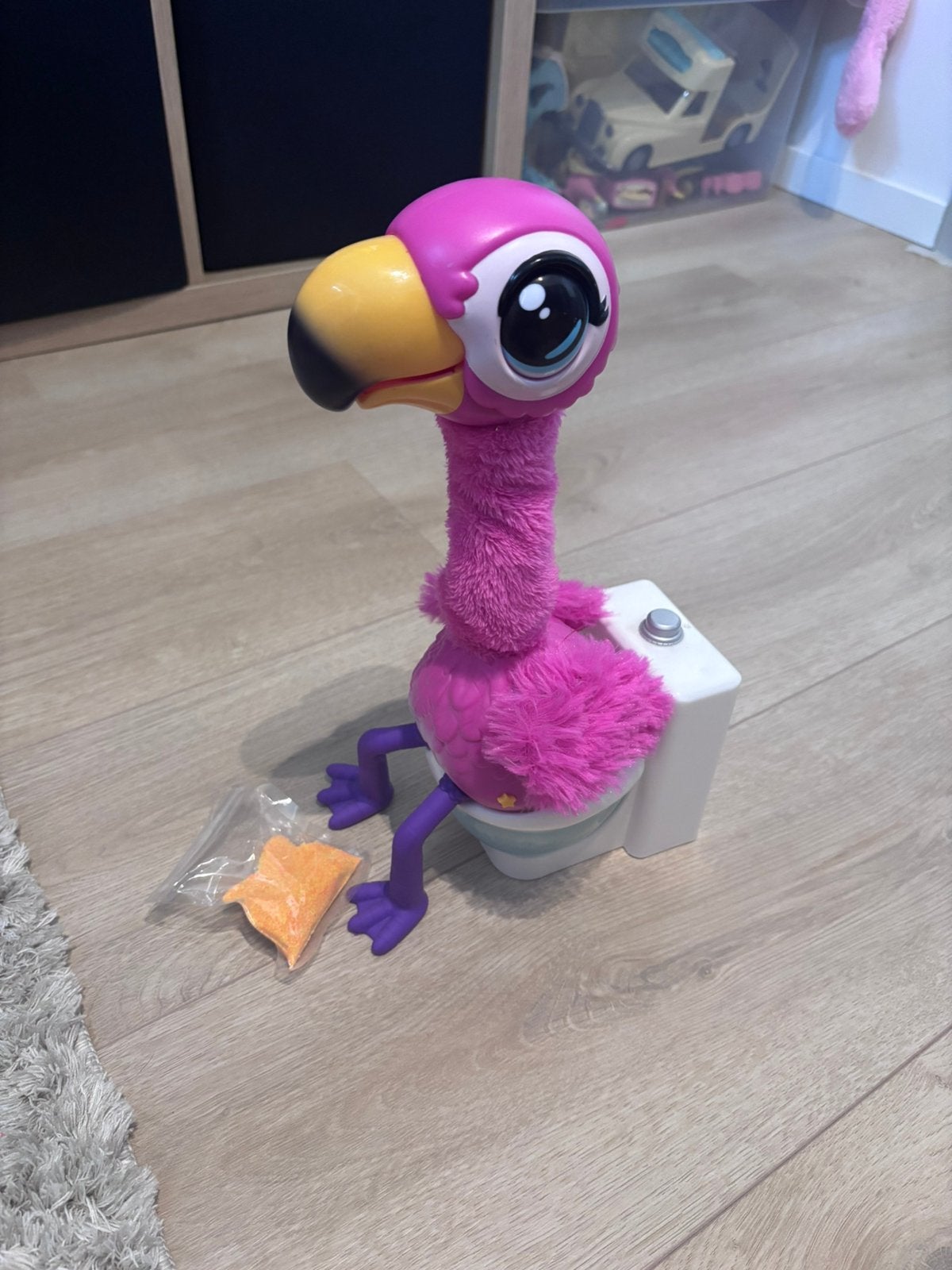 Little Live Pets GottaGo flamingo interactieve knuffel, Kinderen en Baby's, Speelgoed | Overig, Ophalen of Verzenden, Zo goed als nieuw