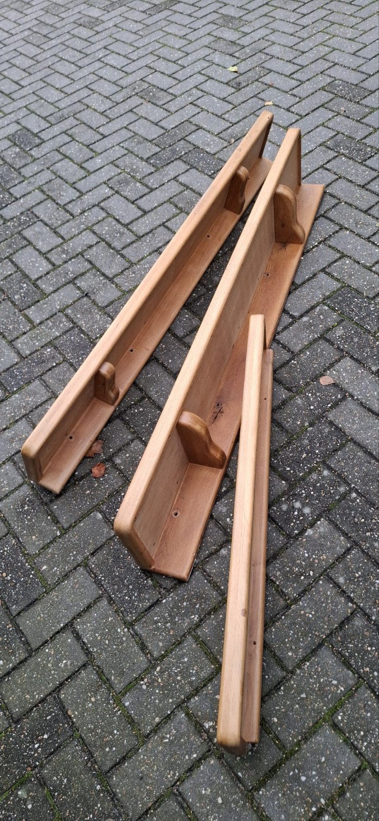 3 stuks eikenhouten vensterbanken, Ophalen, Gebruikt