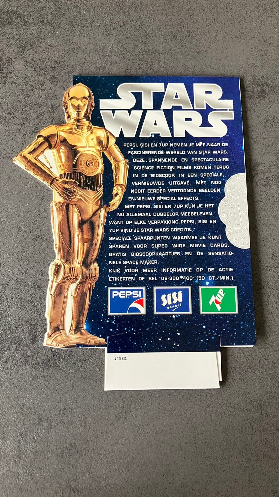 Star Wars store counter Display 1998 Pepsi Sisi Orange 7-, Verzamelen, Ophalen of Verzenden, Zo goed als nieuw, Boek of Poster
