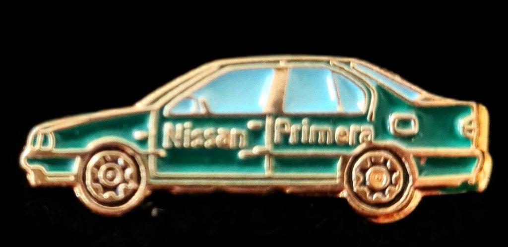 Nissan Primera pin- d. groen gelakt, Verzenden, Nieuw, Transport, Speldje of Pin