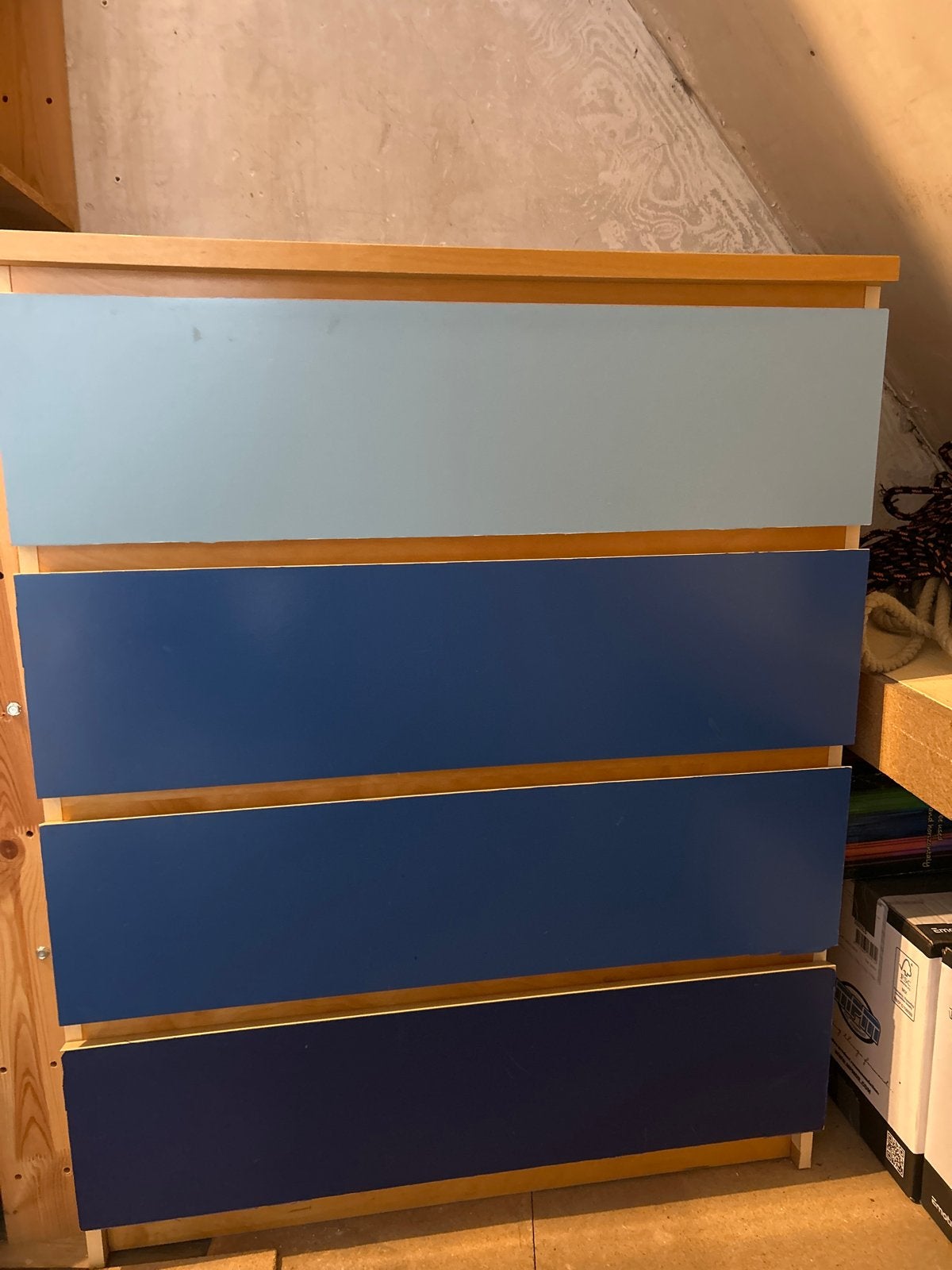 IKEA Malm ladekast met plakfolie, Ophalen, Overige materialen, Gebruikt, 50 tot 100 cm