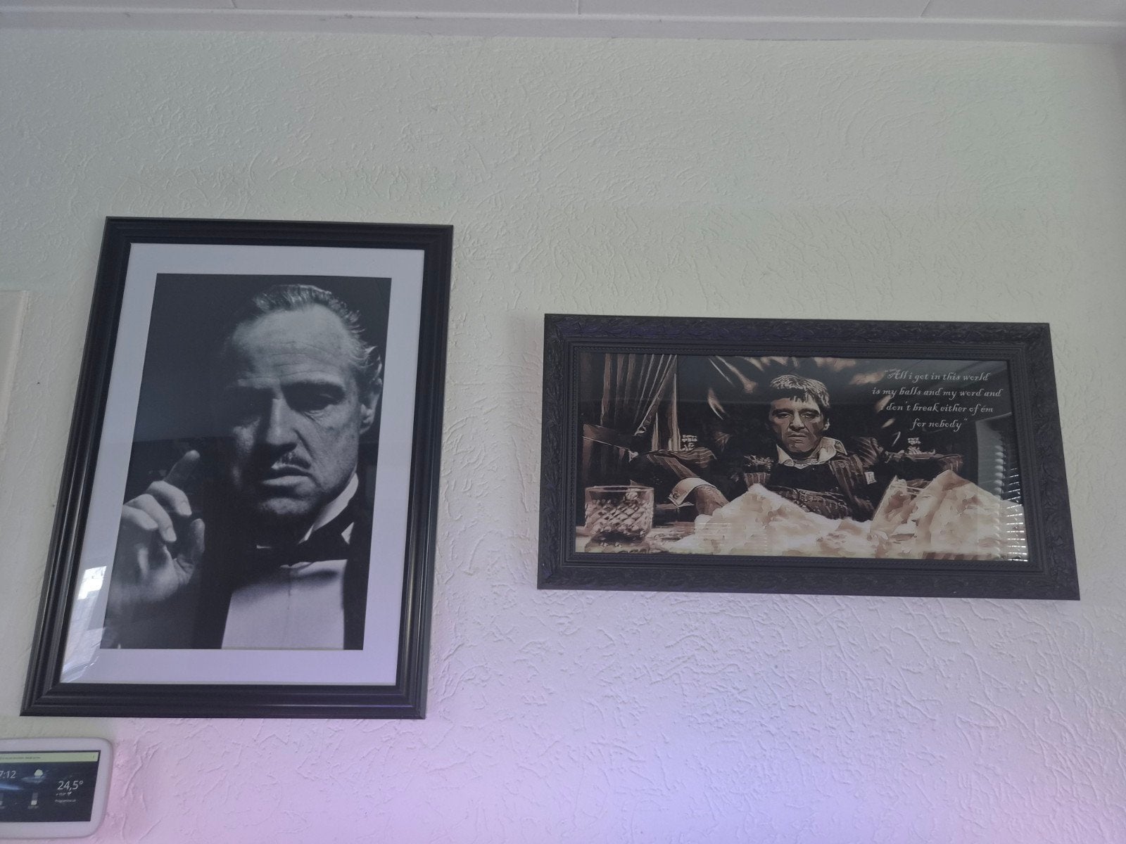 2 Schilderijen: The Godfather & Scarface, Ophalen of Verzenden