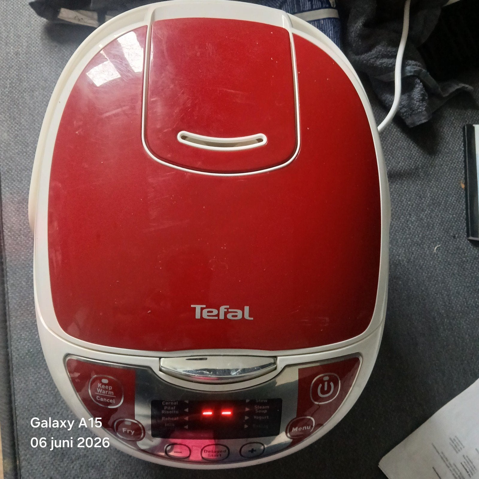Tefal Multicooker - Rood/Wit, Witgoed en Apparatuur, Ophalen of Verzenden, Gebruikt