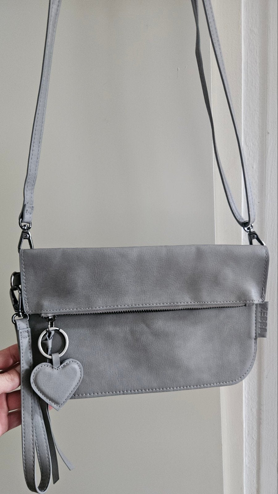 Nieuw Zebra Trends 'Julia' Grijze Clutch / Crossbody Tasje, Ophalen, Nieuw, Grijs