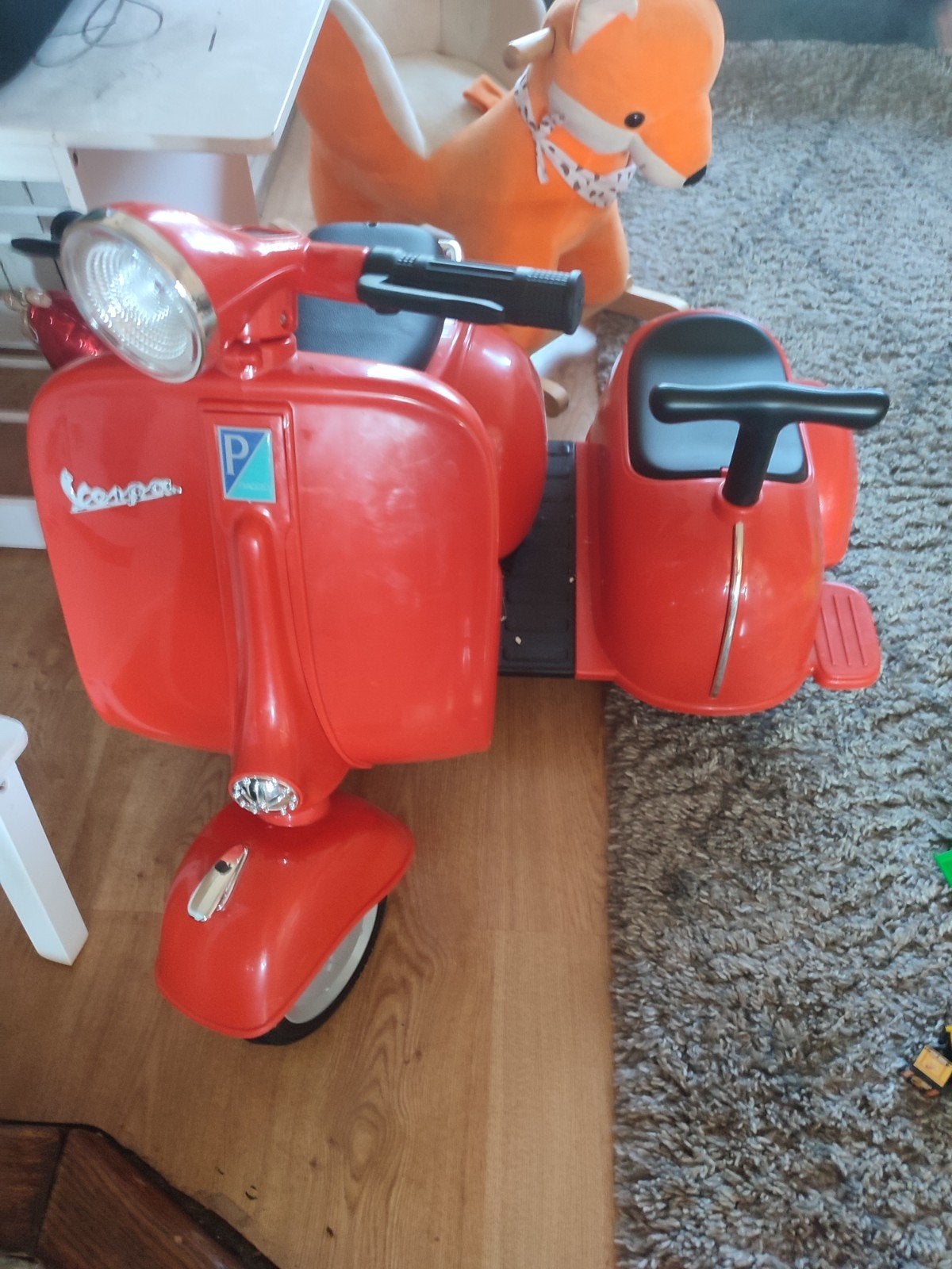 Vespa loopscooter met zijspan voor kinderen, Ophalen of Verzenden, Gebruikt