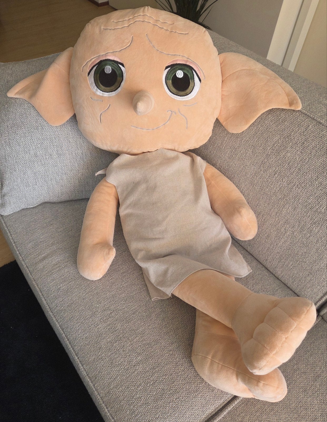 Grote Dobby Knuffel van Harry Potter, Ophalen, Overige typen, Zo goed als nieuw, Groot (groter dan 80 cm)