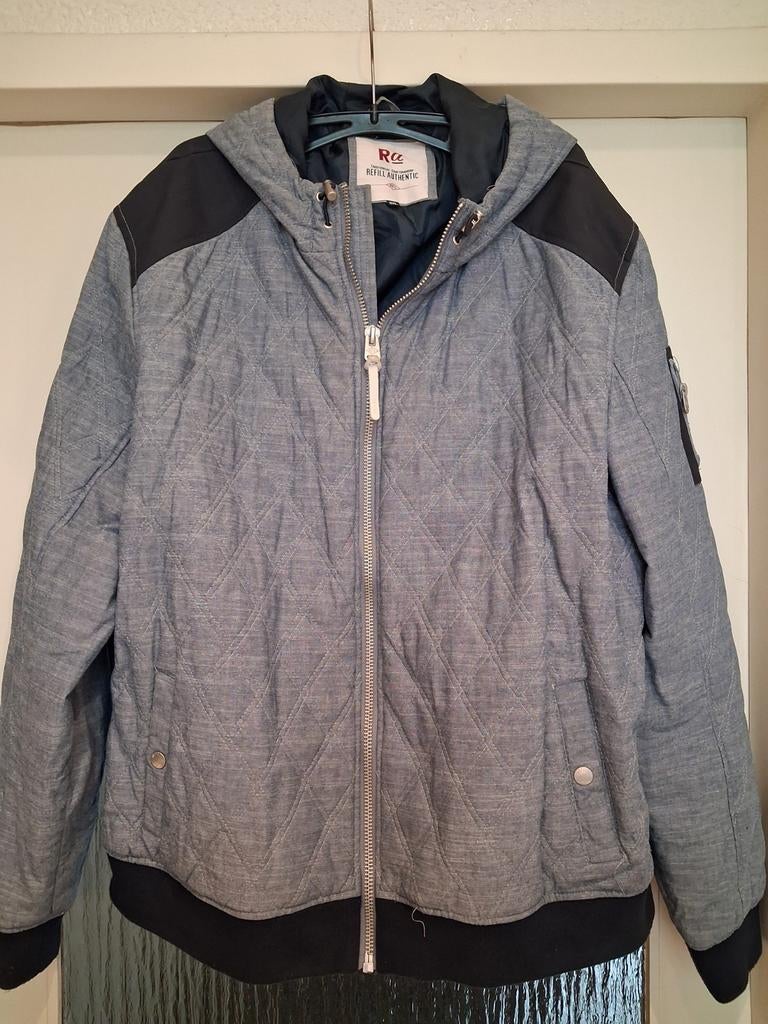 Refill Authentic gewatteerde jas - Maat 3XL, Kleding | Heren, Blauw, Maat 56/58 (XL), Ophalen of Verzenden, Zo goed als nieuw
