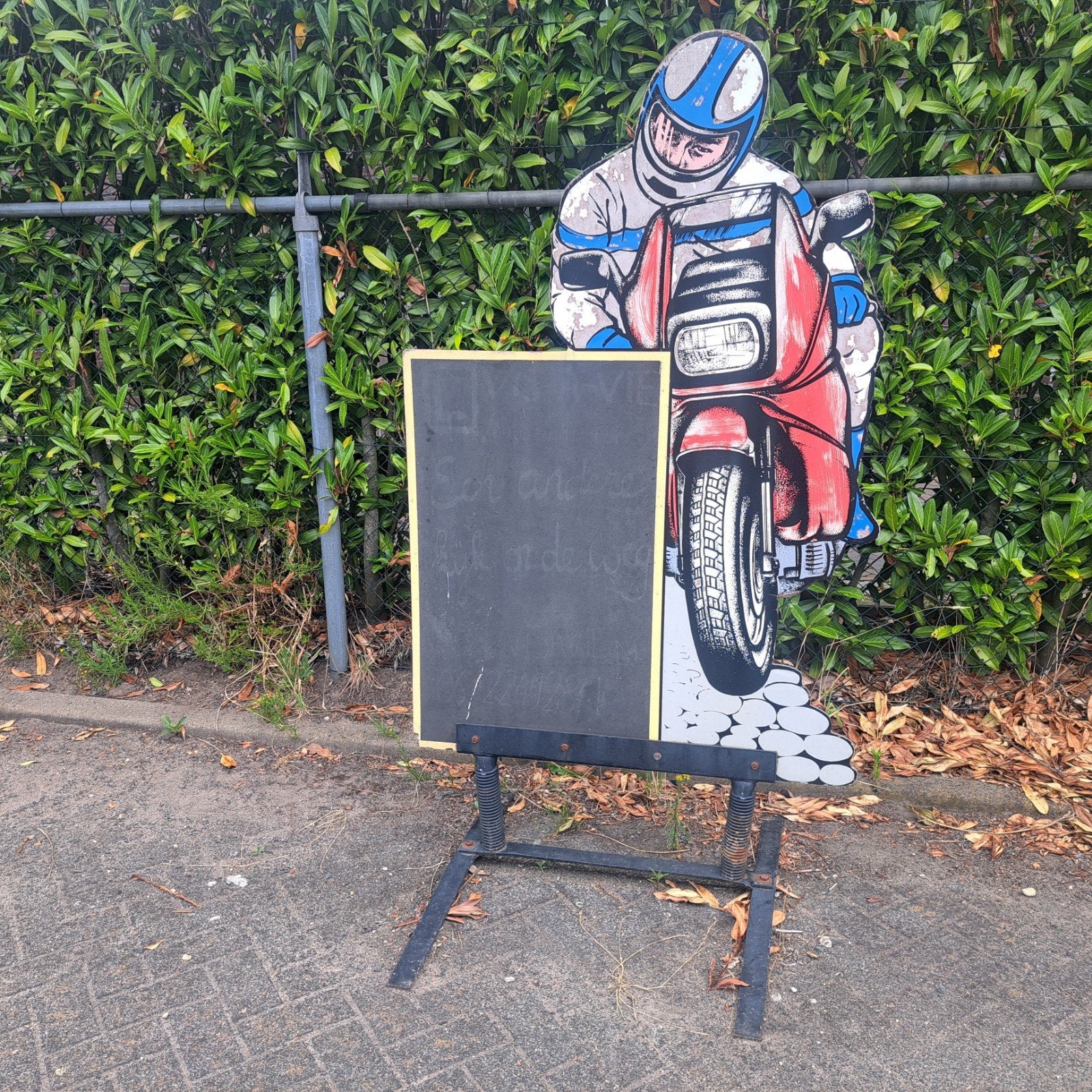 Stoepbord Bmw K100, Verzamelen, Ophalen, Gebruikt, Reclamebord
