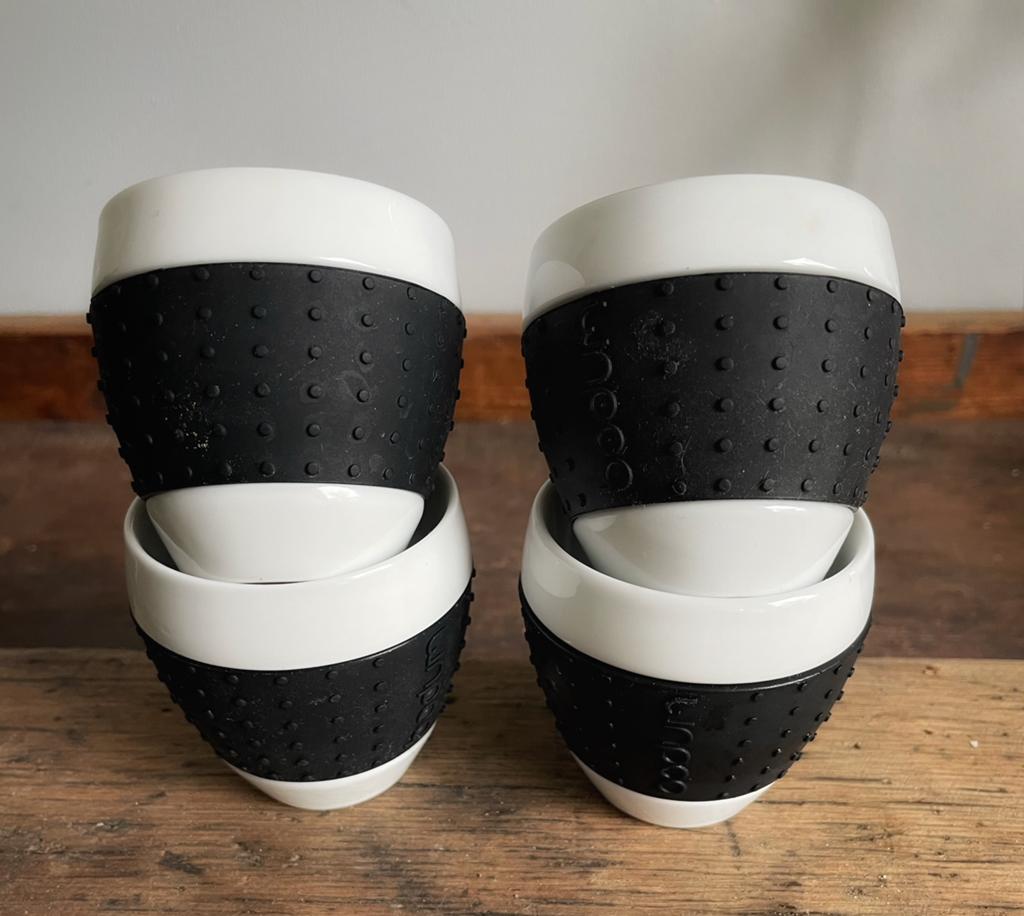 Bodum 4 stuks espresso kopjes, Ophalen of Verzenden, Zo goed als nieuw