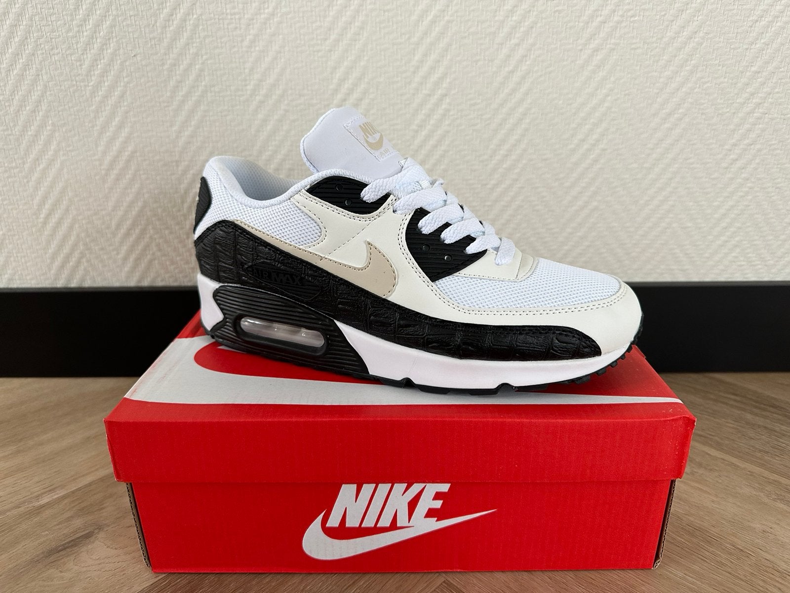 Nike air max 90, Ophalen, Wit, Nieuw, Sneakers of Gympen