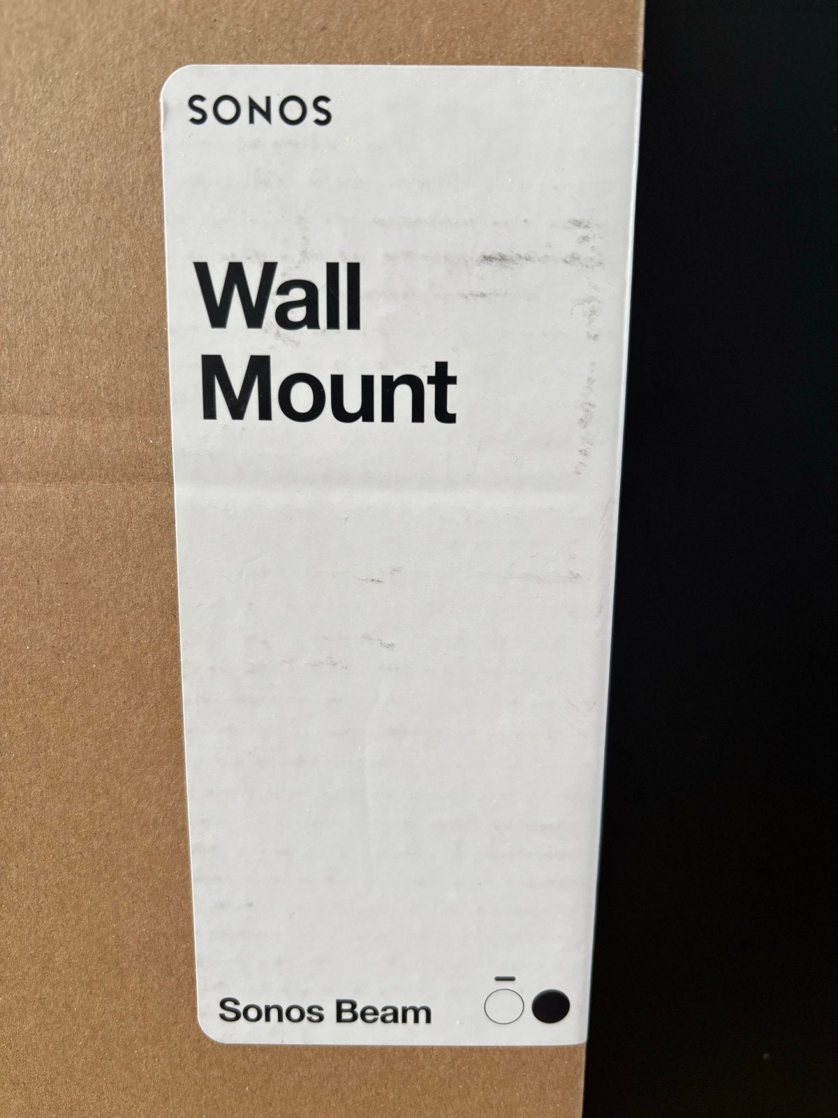 Sonos Beam Wall Mount wit - Nieuw in ongeopende doos, Ophalen of Verzenden, Nieuw