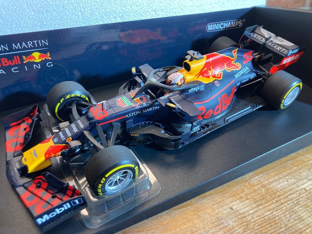 ✅ Max Verstappen 1:18 Winner Brazil GP 2019 Red Bull RB15, Ophalen of Verzenden, Nieuw, Formule 1