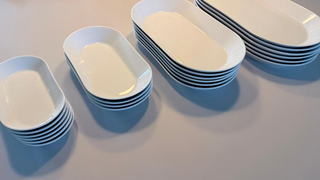 IKEA 365+ servies serveer schalen wit, Ophalen of Verzenden, Nieuw, Overige stijlen, Schaal of Schalen