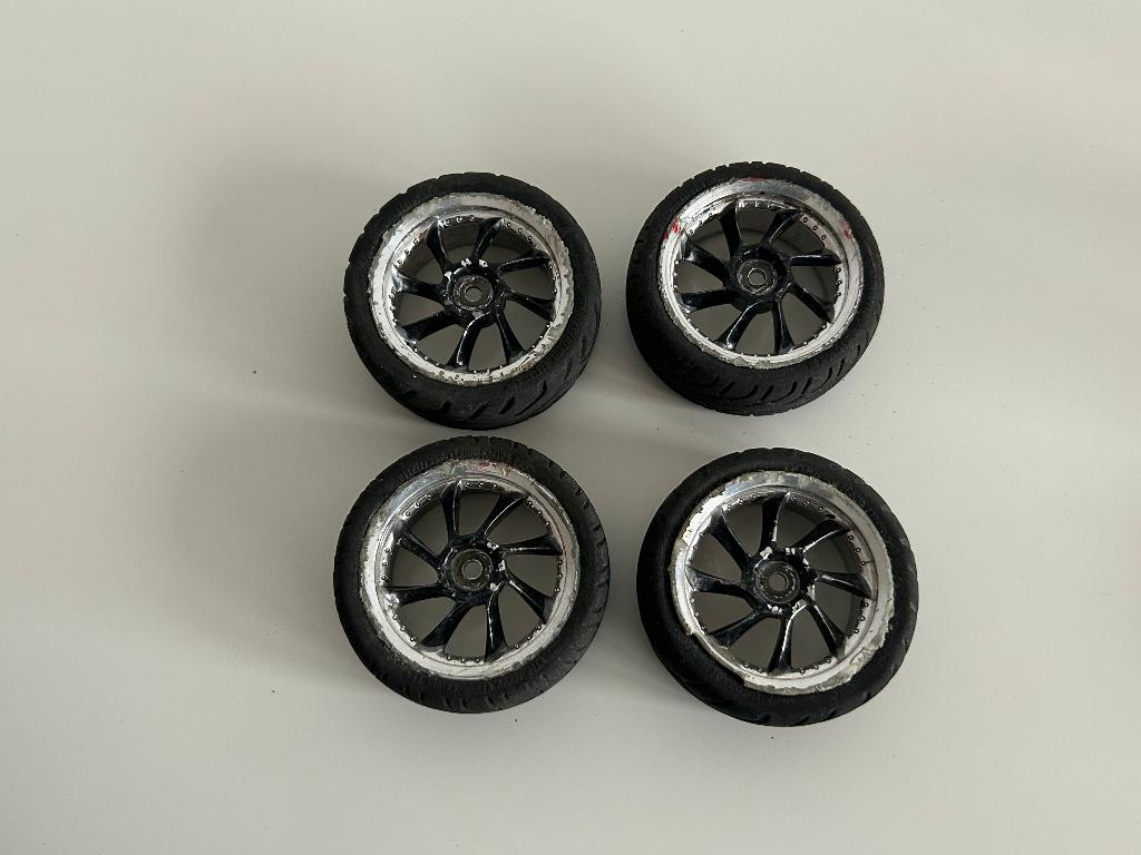 4x banden onroad 1/10 rc auto, Hobby en Vrije tijd, Modelbouw | Radiografisch | Auto's, Ophalen of Verzenden, Gebruikt, Onderdeel