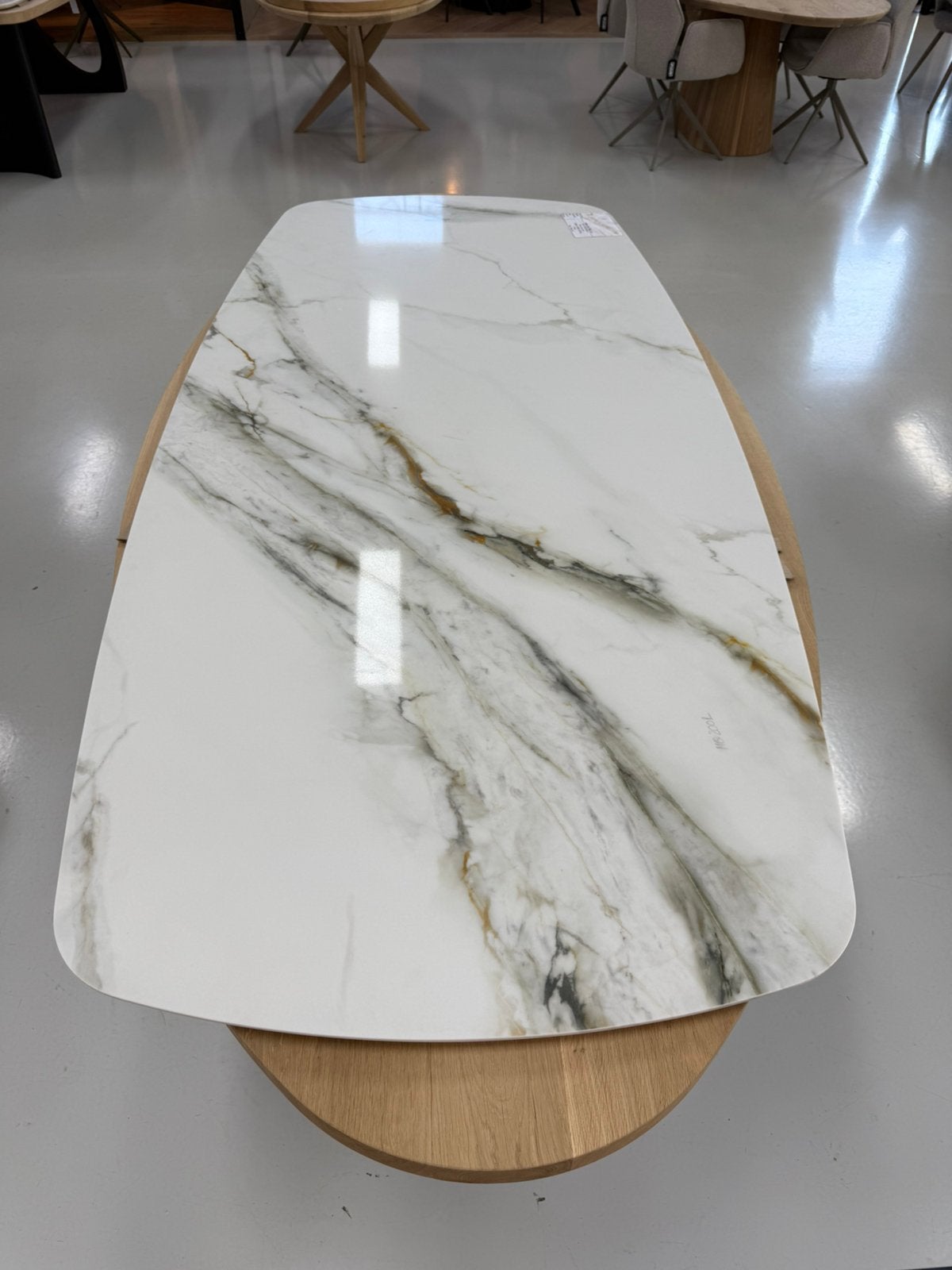 Deens ovale Quartzstone eettafel / natuursteen deens ovaal 1, Huis en Inrichting, Tafels | Eettafels, Ophalen, Nieuw, 200 cm of meer
