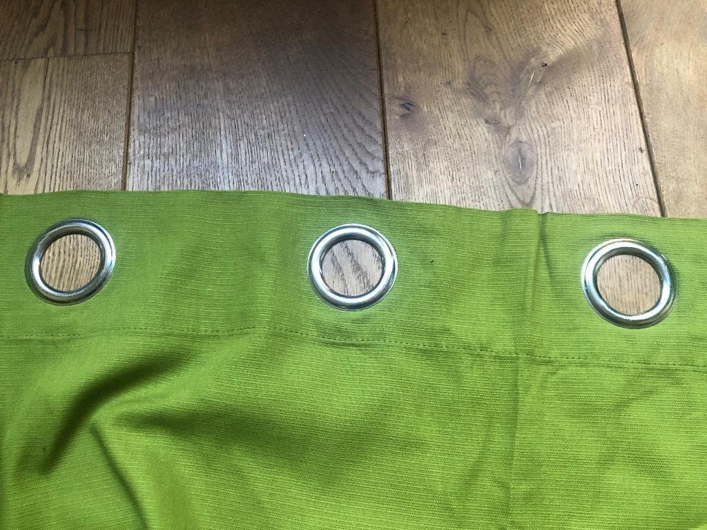 Groen IKEA verduisterende Gordijnen x 4, 100 tot 150 cm, 200 cm of meer, Ophalen of Verzenden, Zo goed als nieuw