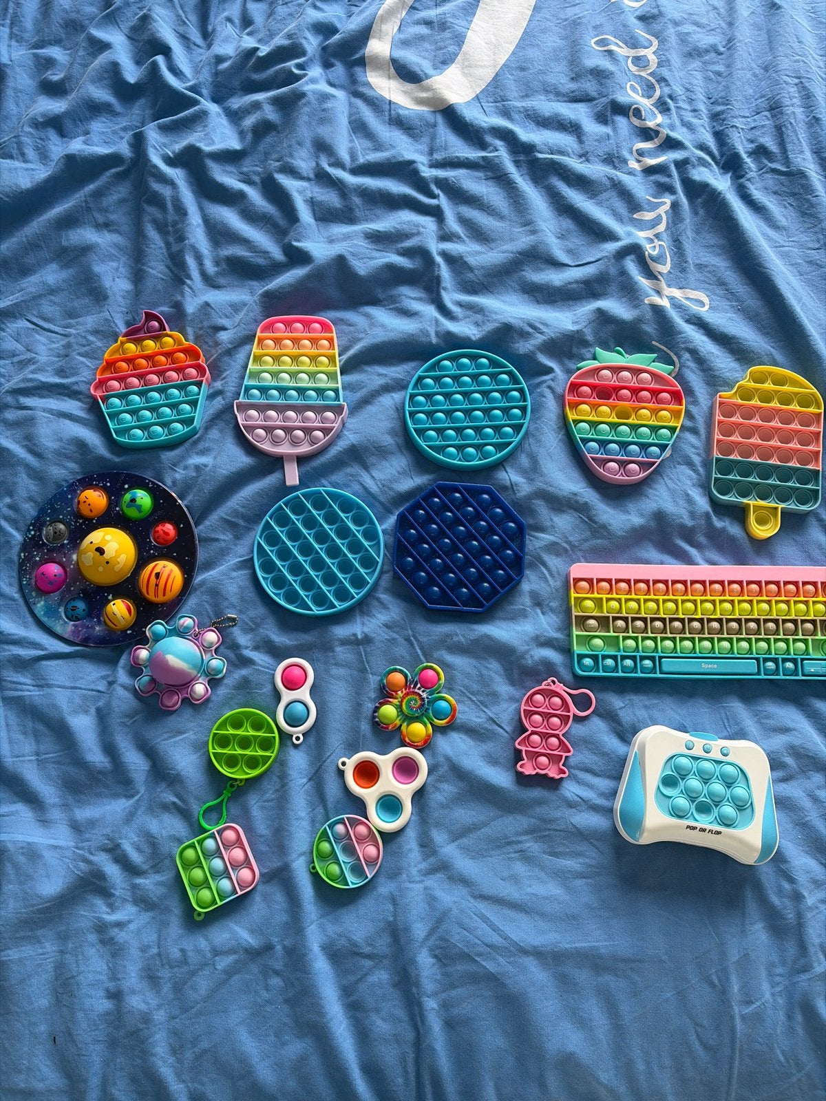Grote collectie Pop It Fidget Toys - Diverse vormen, Ophalen of Verzenden, Gebruikt, Jongen of Meisje