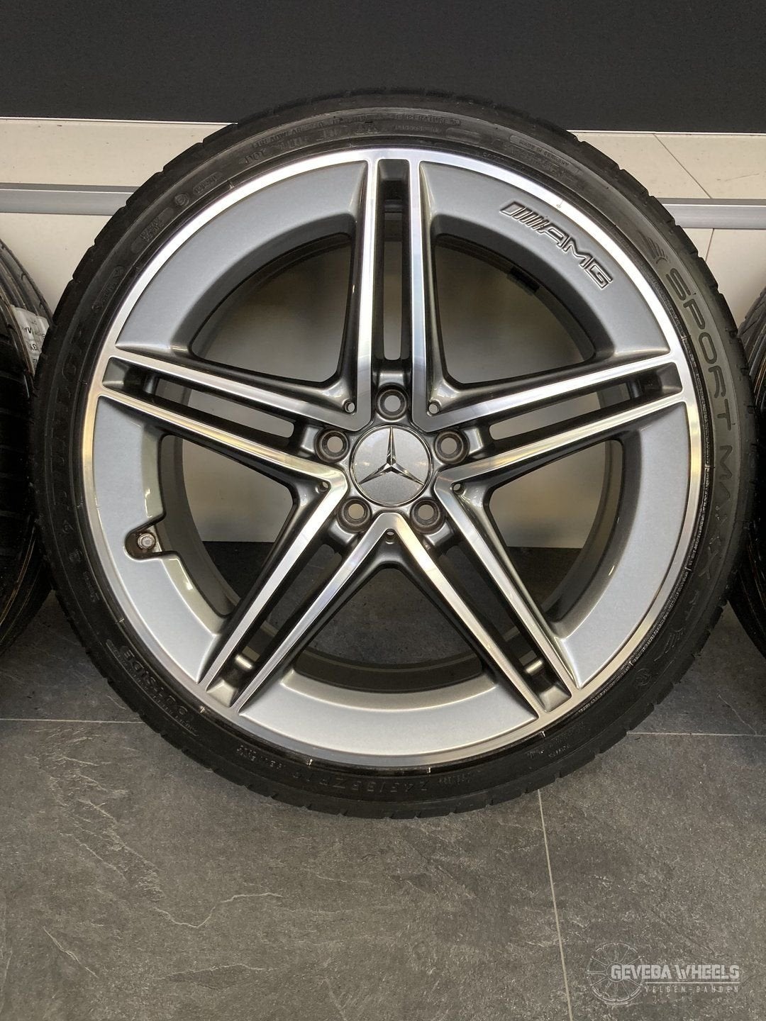 19” originele Mercedes W177 A45 X118 CLA45 AMG velgen banden, 19 inch, -, -, Banden en Velgen