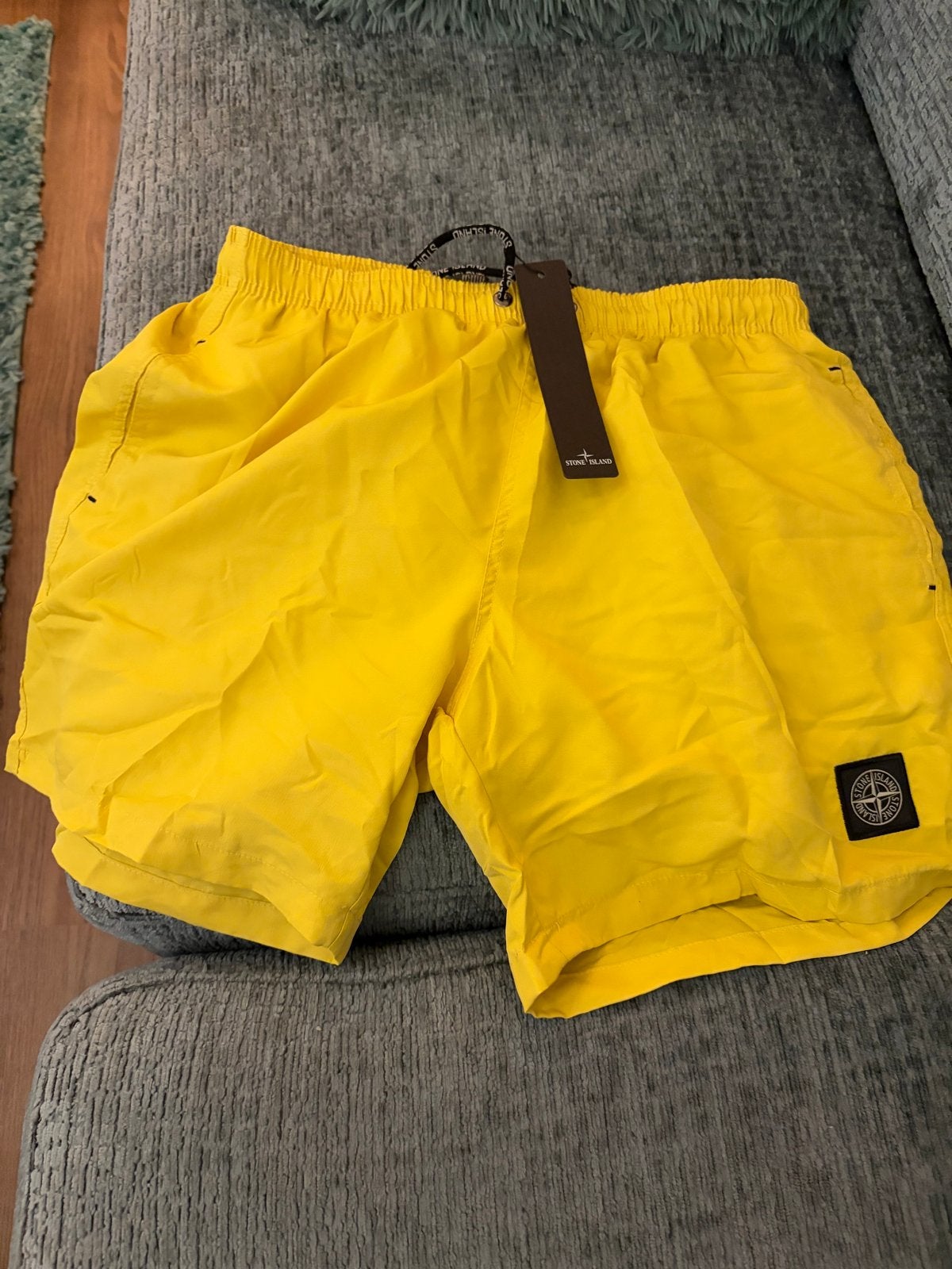 Stone Island Zwemshort Geel, Ophalen of Verzenden, Maat 52/54 (L), Geel, Zwemshort
