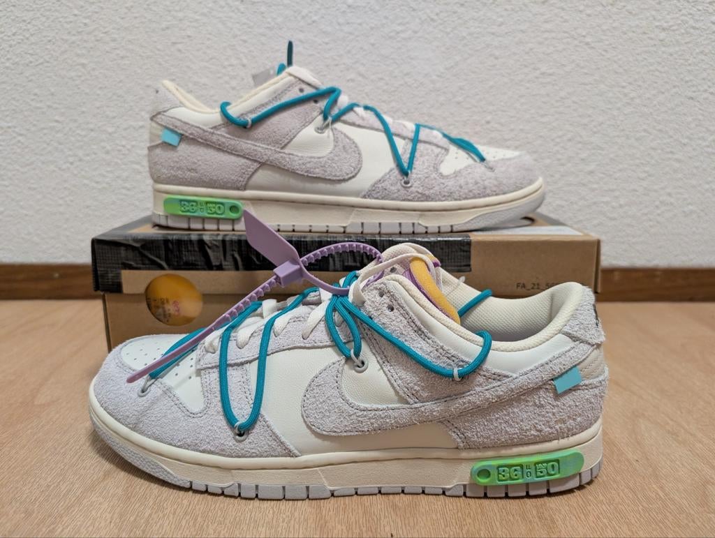 Nike Dunk Low x Off-White The 50 Lot 36 maat 45 / 11, Overige kleuren, Nike, Nieuw, Ophalen of Verzenden