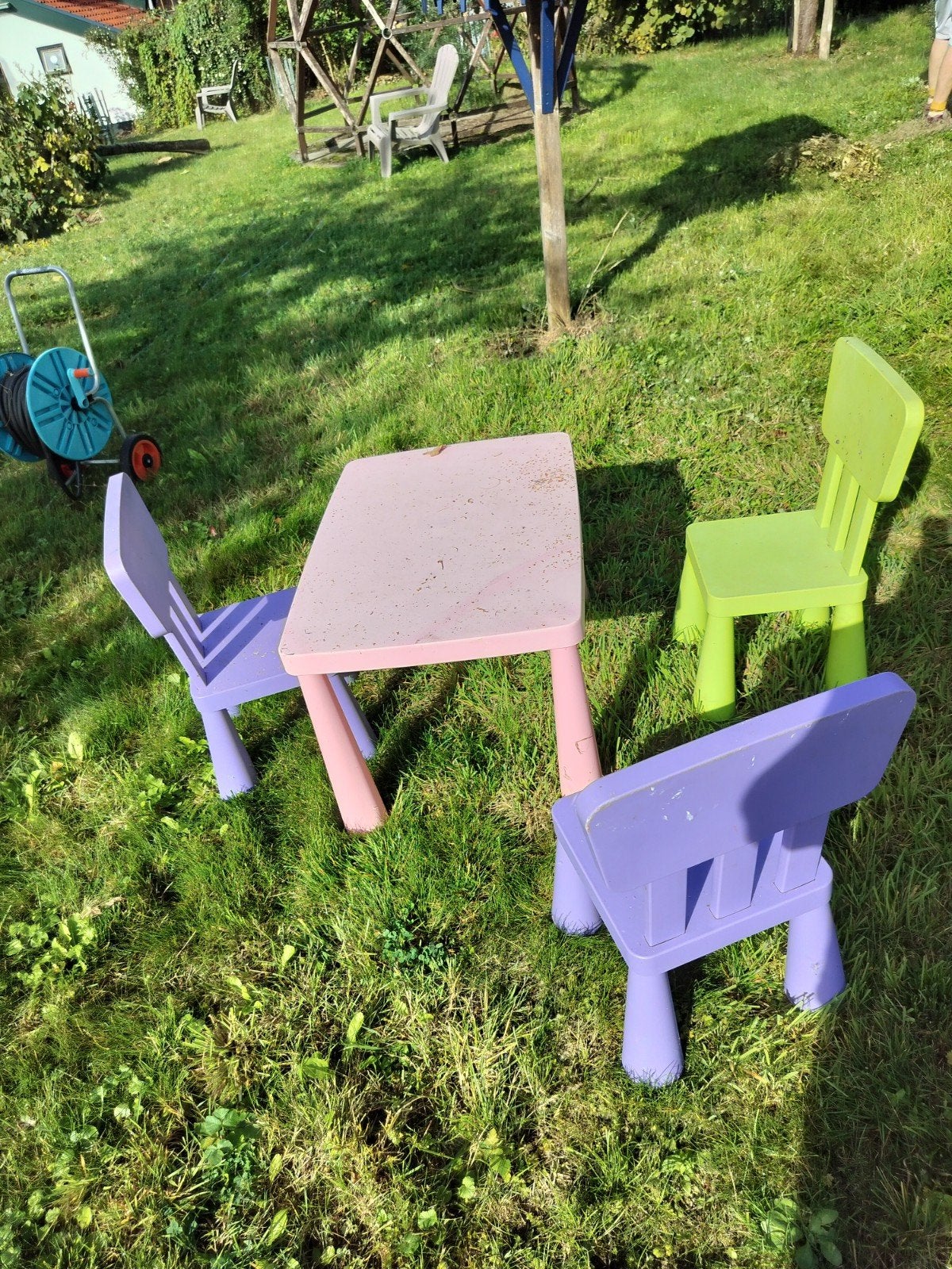 Ikea kinder tafel met 3 stoelen, Ophalen, Gebruikt, Tafel(s) en Stoel(en)