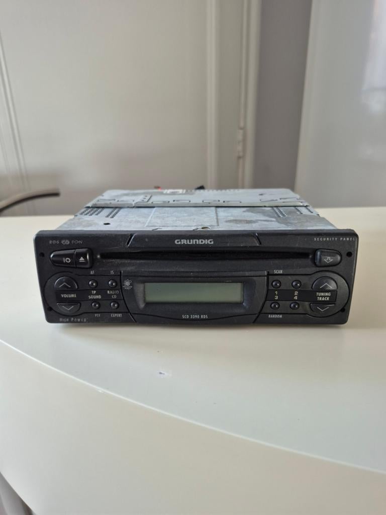 Grundig SCD 3390 RDS CD Speler - Goed Spelend, Auto diversen, Autoradio's, Ophalen of Verzenden, Gebruikt