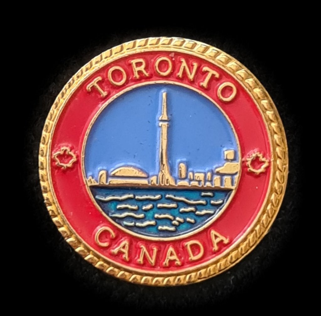 Toronto Canada pin- rood-blauw gelakt, Verzenden, Nieuw, Stad of Land, Speldje of Pin