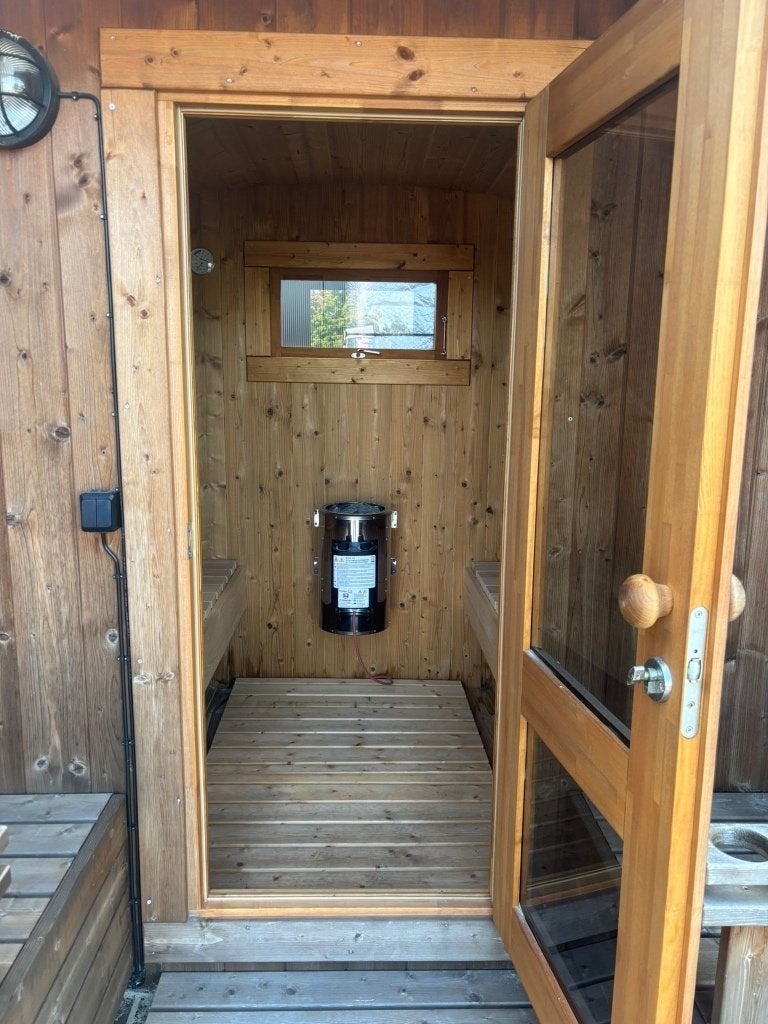 Demo Barrelsauna Thermohout | Compleet | OPRUIMPRIJS, Ophalen, 8431 NA, Buurstede 17, Wellness4Fun, Fins of Traditioneel