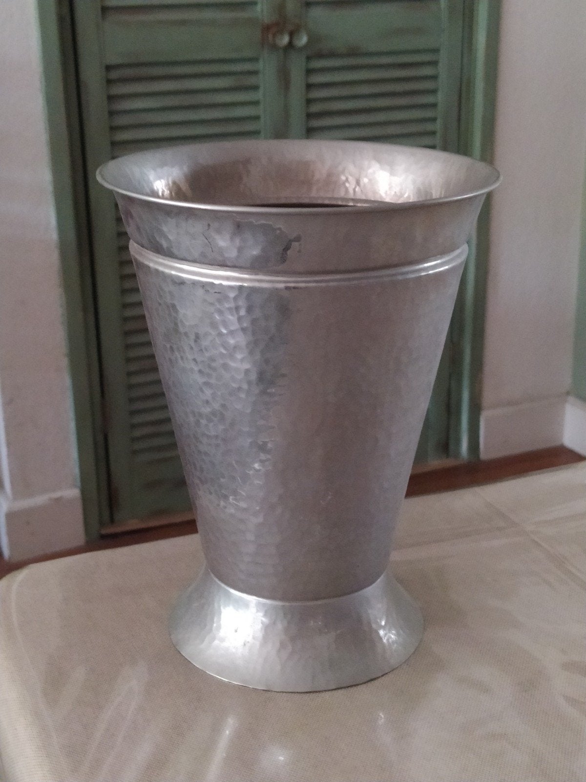 art deco hamerslag vaas, Ophalen of Verzenden