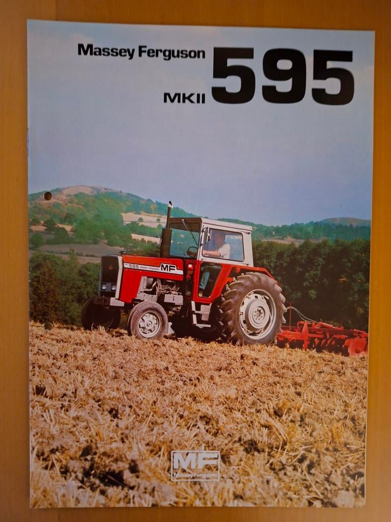 Folder Massey Ferguson MF 595 MKII Nederlandstalig, Ophalen of Verzenden, Gelezen, Tractor en Landbouw