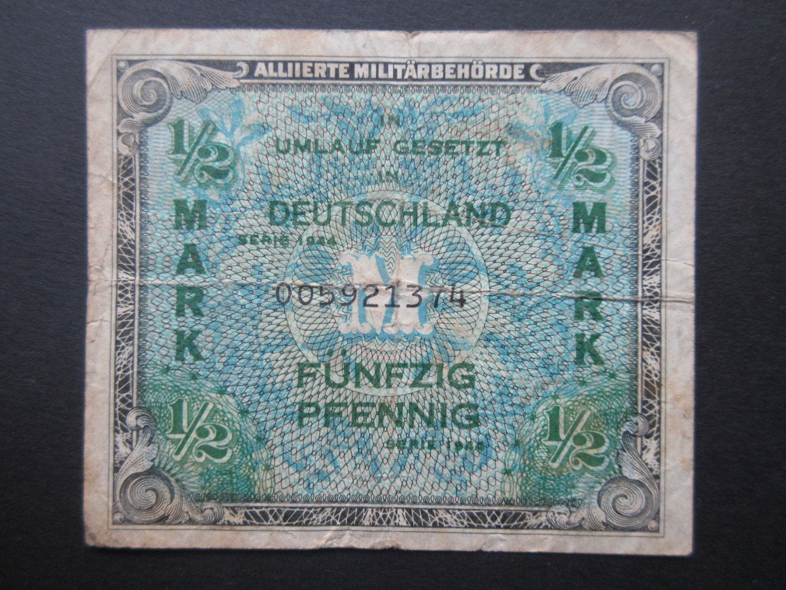 1/2 Mark 1944 Duitsland AMC p-191a (01) WW2, Verzenden, Overige soorten, Duitsland, Overige typen