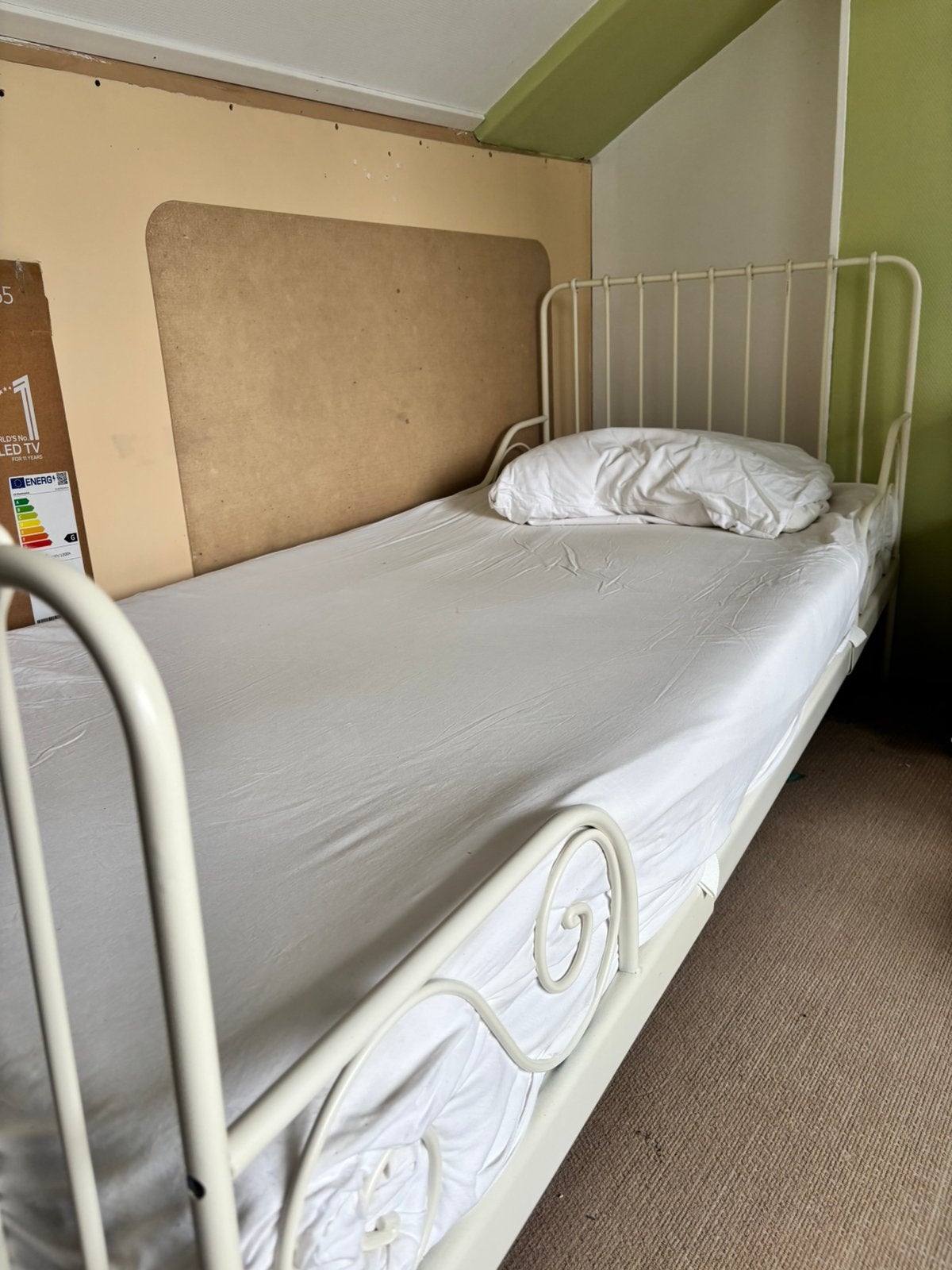 Bed, Ophalen, Gebruikt, 90 cm, Eenpersoons