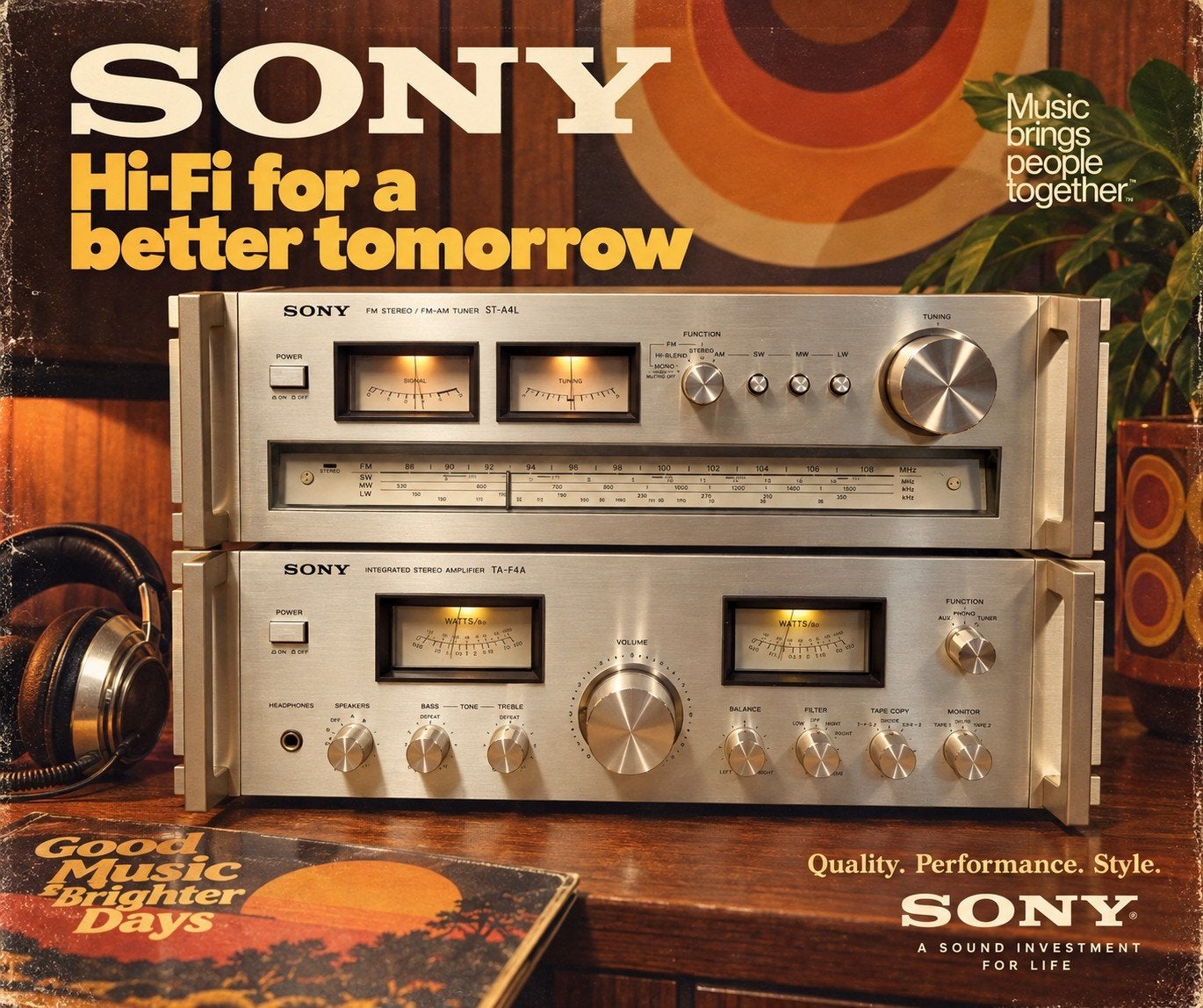 Sony TA-F4A + ST-A4L vintage Stereo Set (VU meters), Audio, Tv en Foto, Gebruikt, Tuner of Radio, Sony, Sony
