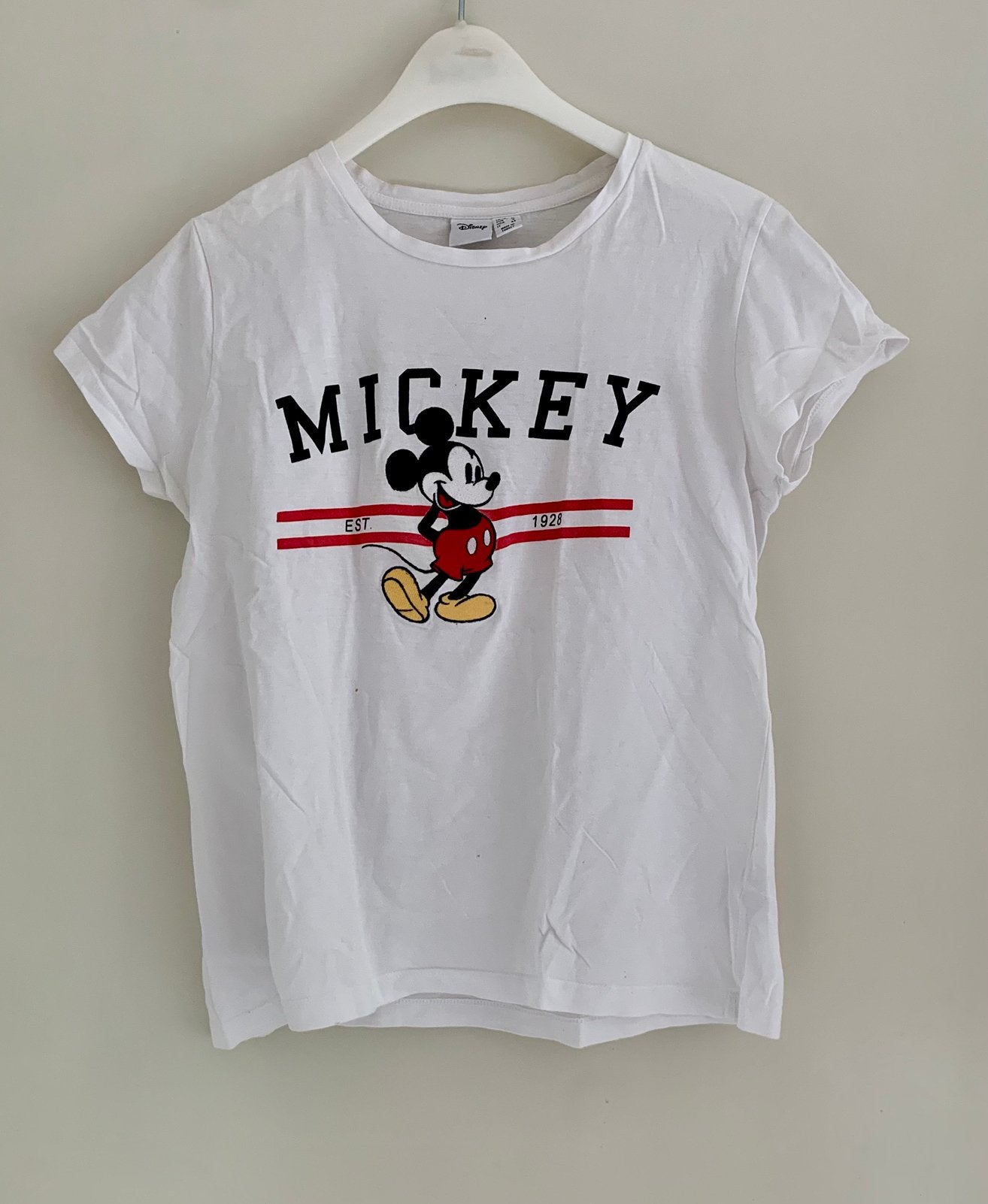 Leuk shirt ‘Mickey Mouse’, 40, Disney, Maat 38/40 (M), Wit, Ophalen of Verzenden, Zo goed als nieuw