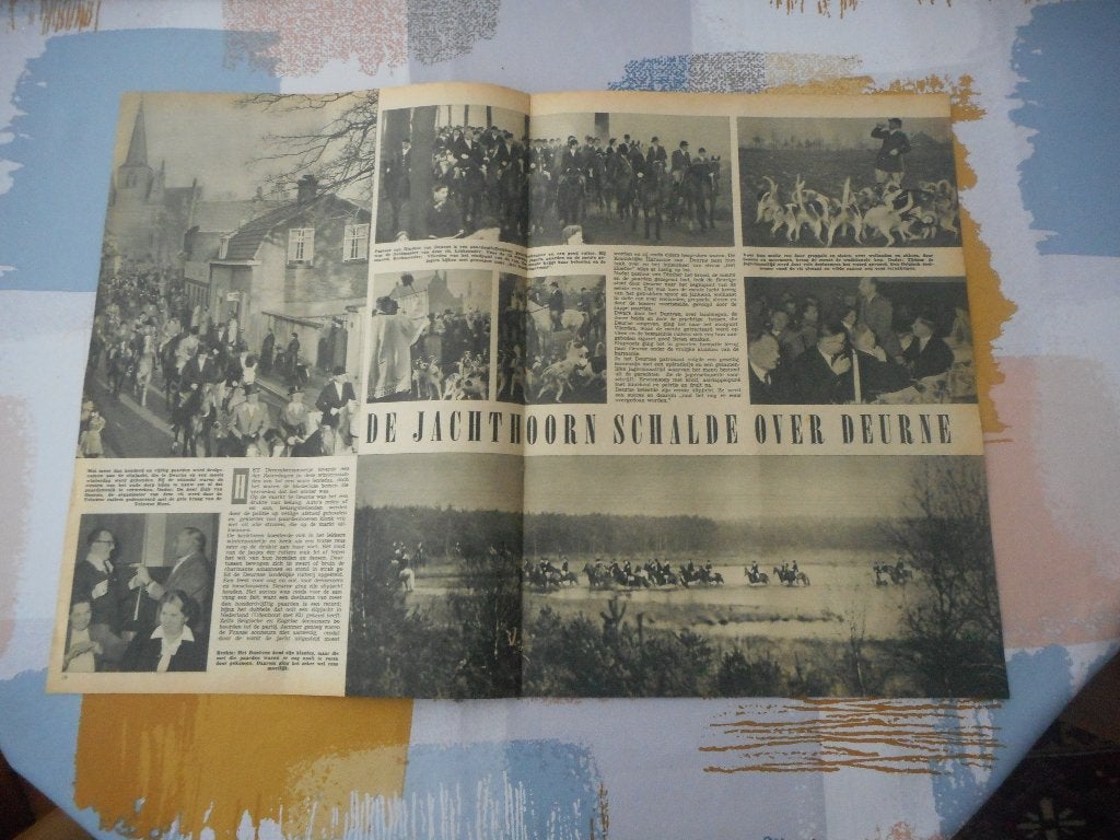 Deurne. De jachthoorn schalde. 1952., Ophalen of Verzenden, 1940 tot 1960, Nederland, Knipsel(s)