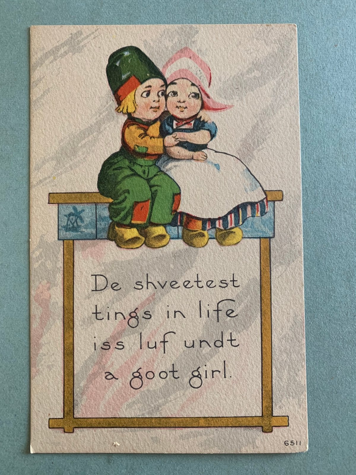 Boertje en boerinnetje, Ophalen of Verzenden, Voor 1920, Ongelopen, Kinderen