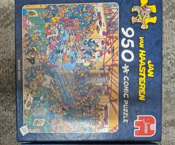 Jan van Haasteren Puzzel: Boxing Match, Ophalen of Verzenden, 500 t/m 1500 stukjes, Gebruikt, Legpuzzel