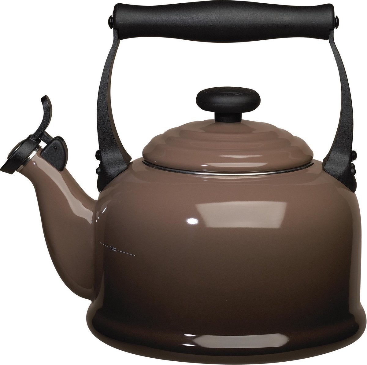 GEZOCHT le creuset fluitketel bruin of sisal, Huis en Inrichting, Ophalen of Verzenden
