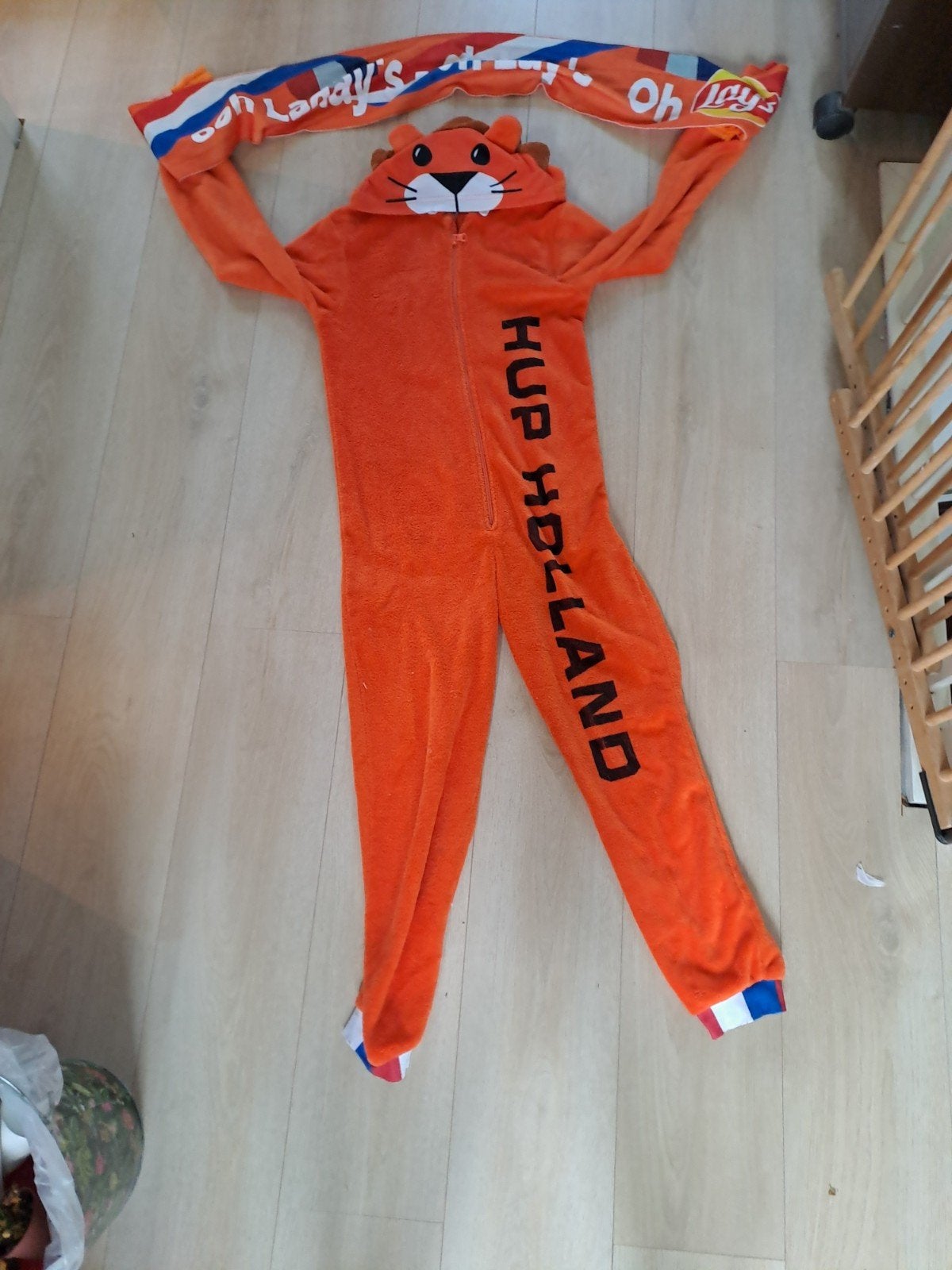 Oranje Hup Holland Leeuwen-Onesie met Sjaal – Maat 146/152 (, Ophalen, Overige typen, Jongen of Meisje, Hupholand