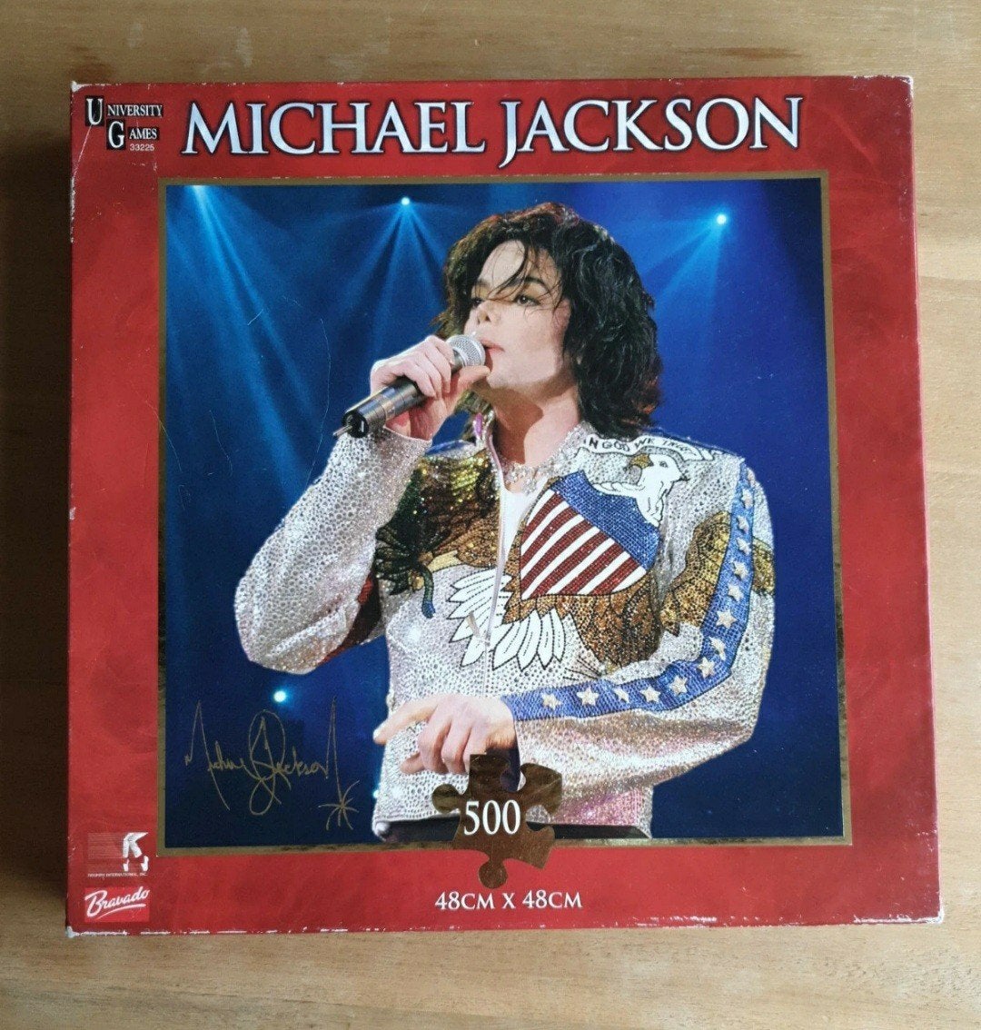 Michael Jackson Puzzel, Ophalen of Verzenden, 500 t/m 1500 stukjes, Gebruikt, Legpuzzel