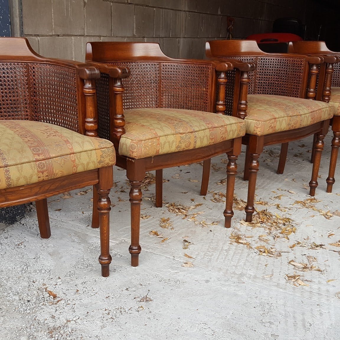 Eiken eetkamers stoelen, Ophalen, Bruin