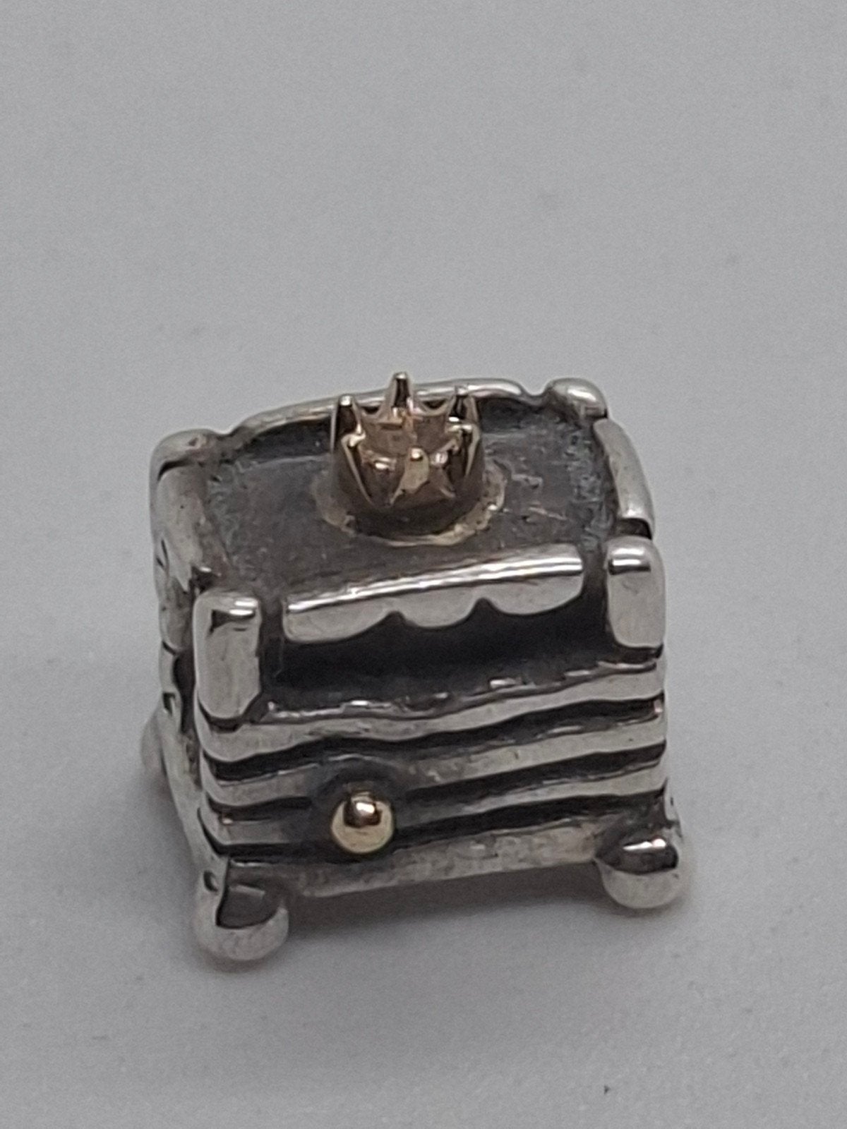 Pandora bedel 'Princess and the Pea' zilver/goud, 1 bedel, Ophalen of Verzenden, Zilver, Pandora