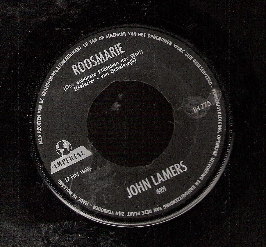 John Lamers - Roosmarie - Waar Ken Ik Jou Van ...1968, Ophalen, Gebruikt, Nederlandstalig