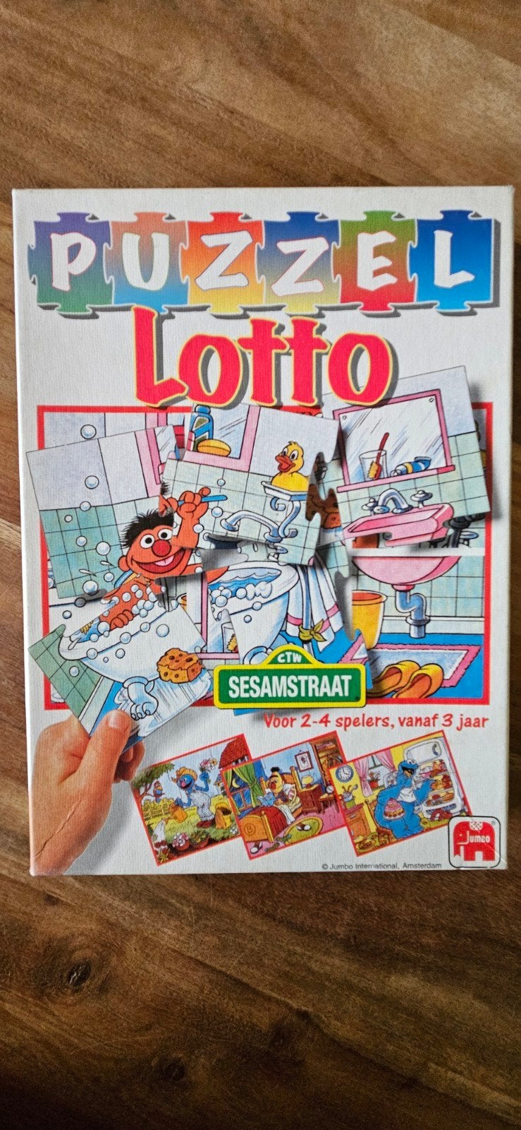 Puzzel Lotto Sesamstraat - Jumbo, Ophalen of Verzenden, Minder dan 500 stukjes, Gebruikt, Legpuzzel
