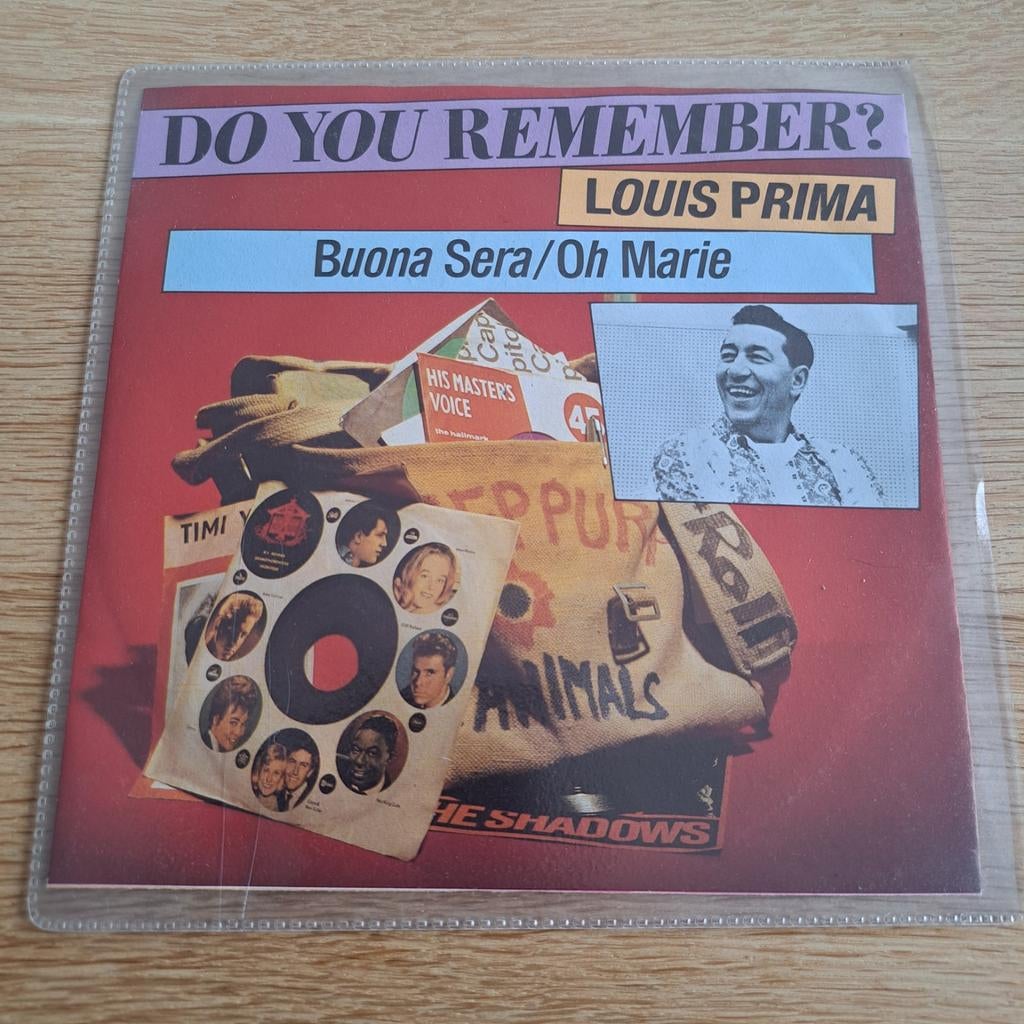 Louis Prima - Buona Sera / Oh Marie (7" single, 1980, NL), 7 inch, Single, Ophalen of Verzenden, Zo goed als nieuw
