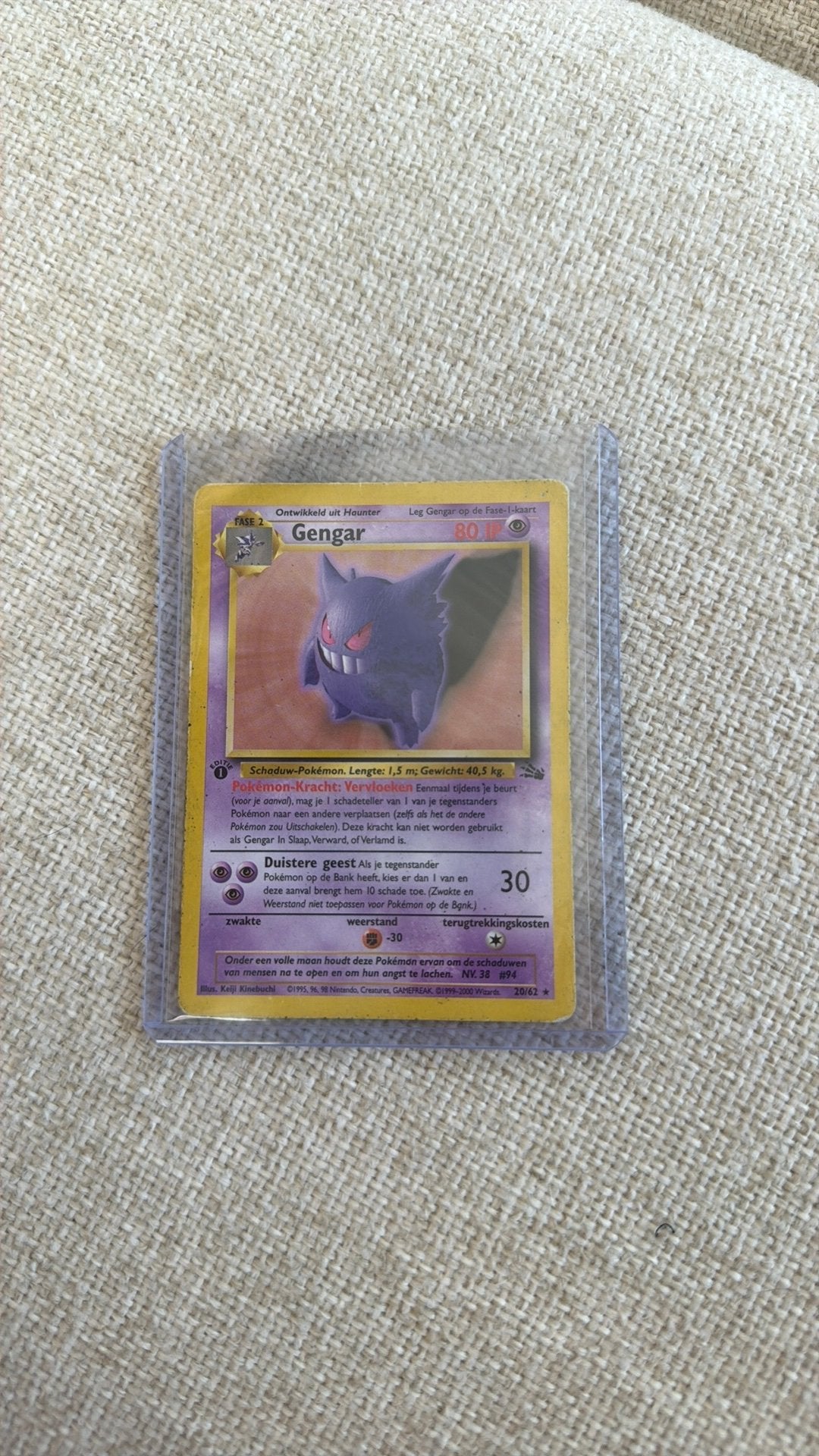 1st edition gengar nederlands, Ophalen of Verzenden, Zo goed als nieuw
