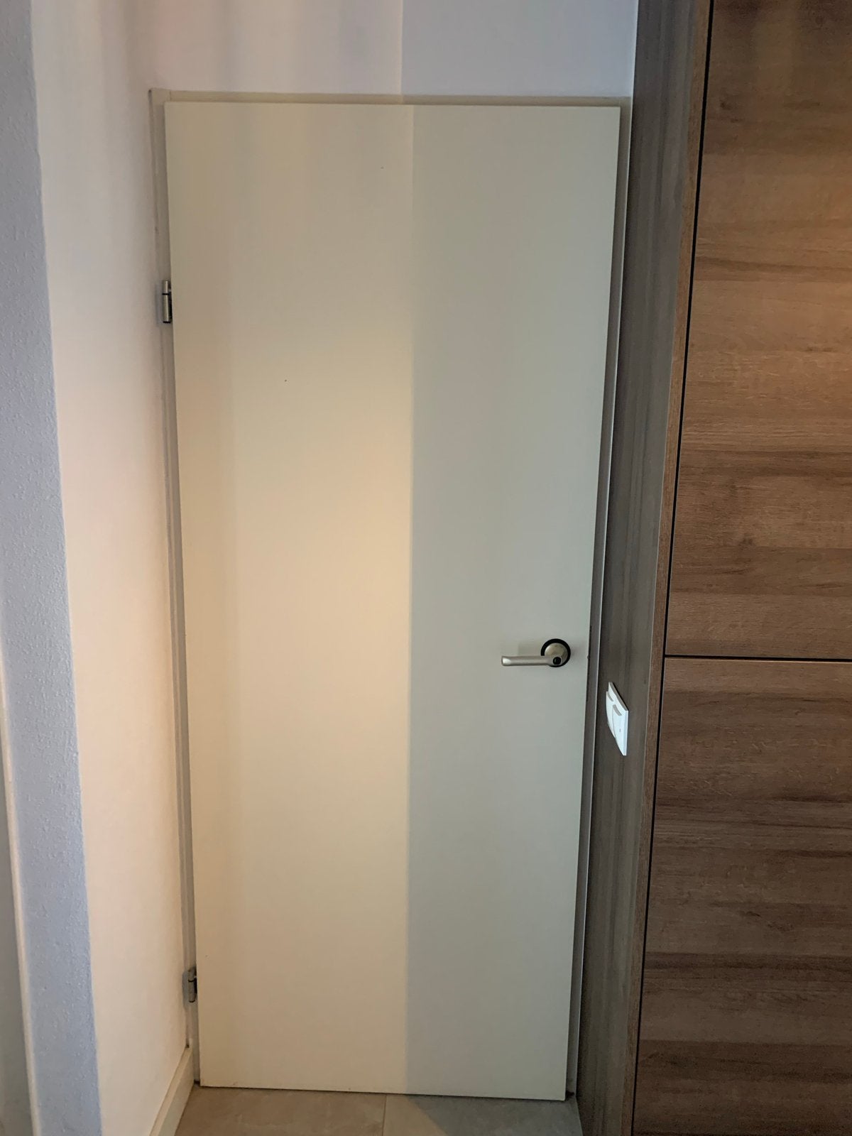 Opdek binnendeur met klink - 83.5x210 cm, Doe-het-zelf en Verbouw, Ophalen, Gebruikt, 80 tot 100 cm, Binnendeur