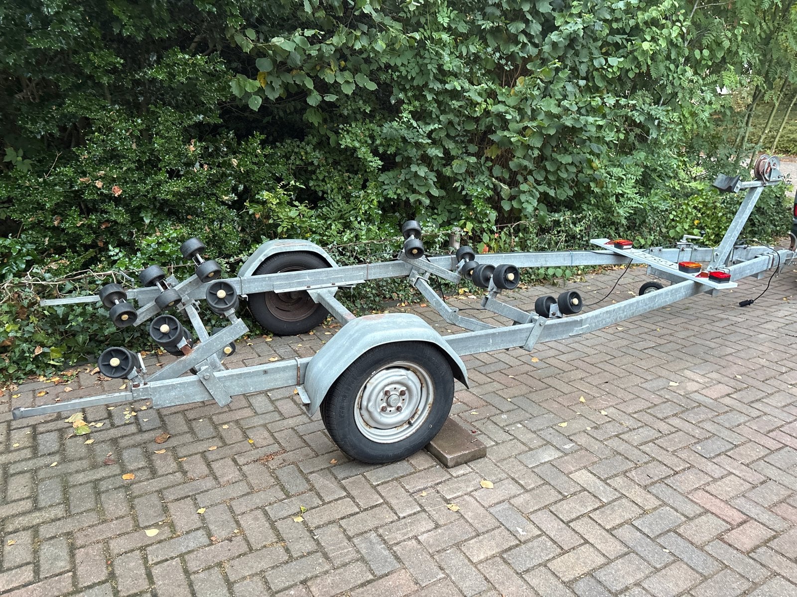 Boottrailer met rollen - ca.600 kg laadvermogen, Watersport en Boten, Ophalen, Minder dan 1500 kg, Gebruikt, Overige typen