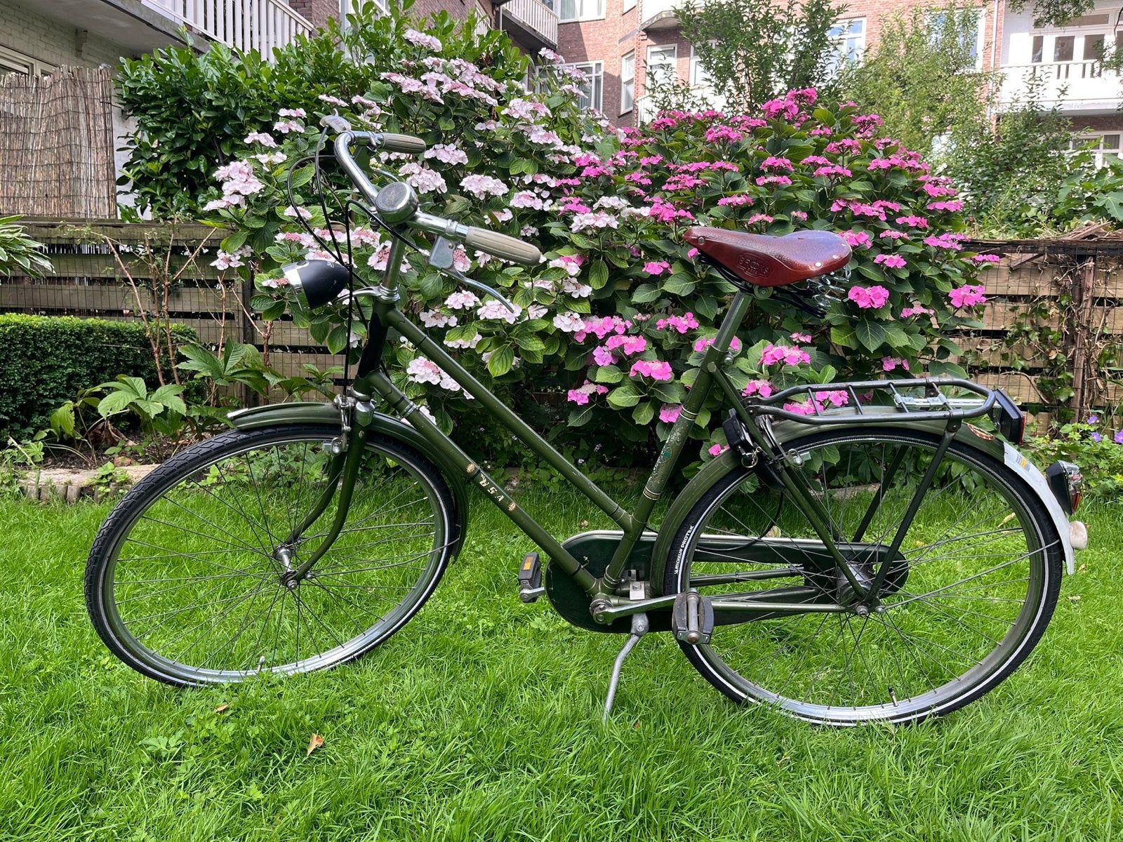 Vintage BSA Damesfiets - Groen, Goede Staat, Velgrem, Versnellingen, Ophalen, Overige merken
