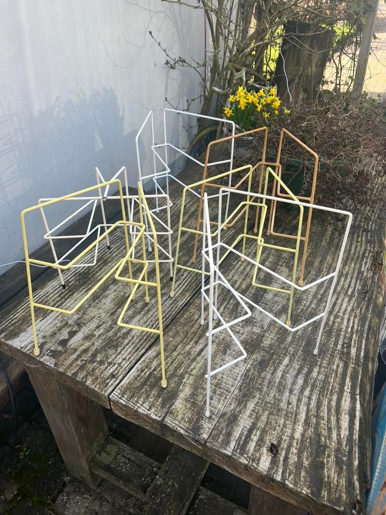 Tomado birdenrek geel wit jaren 60 €7,50 p/s vintage retro, Ophalen of Verzenden, Huis en Inrichting
